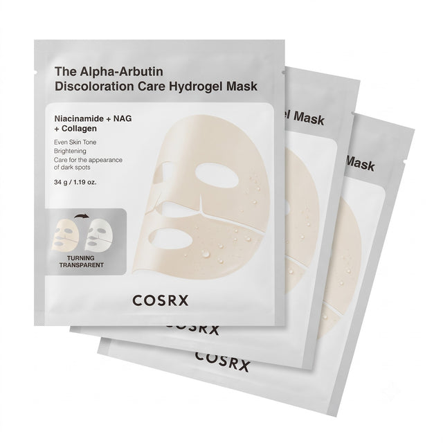 COSRX The Alpha-Arbutin Discoloration Care Hydrogel Mask 3 Sheets